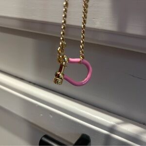 Gold and Pink Necklace